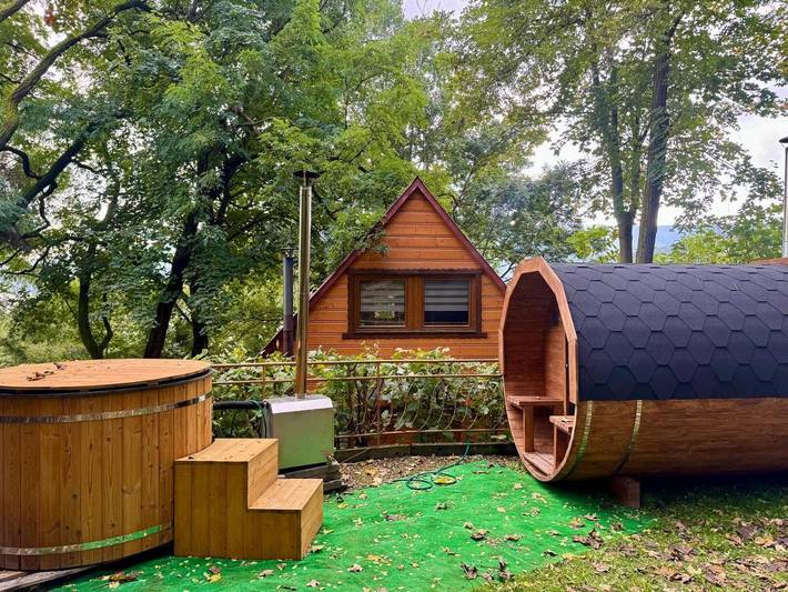 Dom wakacyjny dla 8 osób, z Jacuzzi i Taras oraz Ogród i Sauna w Międzybrodzie Bialskie