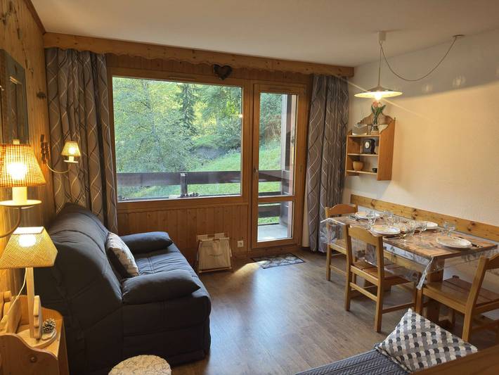 Studio for 3 personer, med balkon, husdyr tilladt i Valmorel
