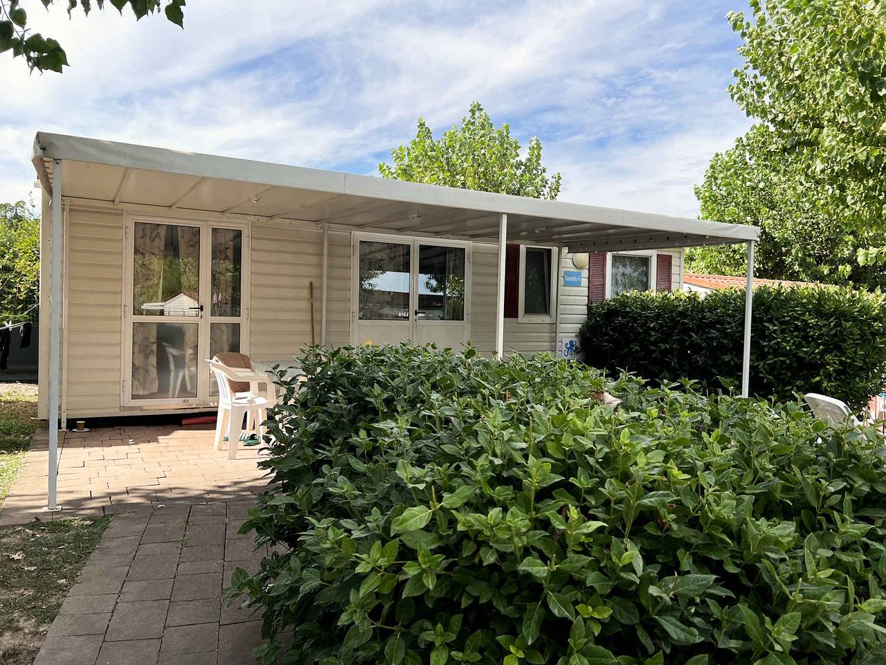 Casa mobile con aria condizionata, terrazza e piscina  in San Benedetto (Peschiera del Garda), Peschiera del Garda