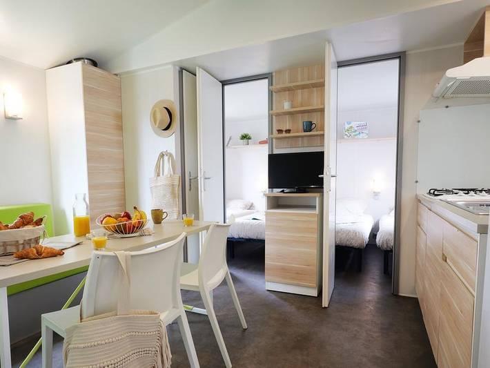 Camping Vieux Moulin - Mobilheim 8 personen - Grand Confort - 3 Zimmer in Vensac, Lesparre-Médoc und Umgebung