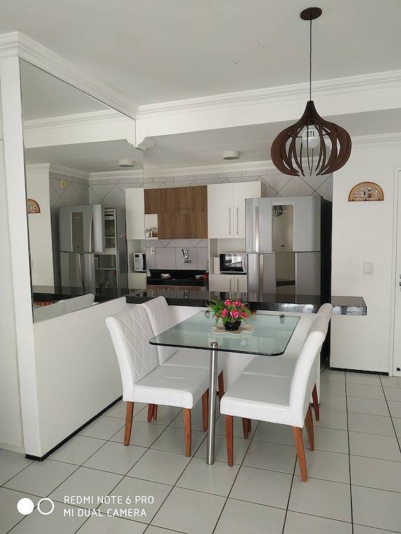 Ganze Wohnung, Apt von zwei Schlafzimmern mit Meerblick in Porto das Dunas. Minuten vom Beach Park entfernt in Aquiraz, Litoral Cearense