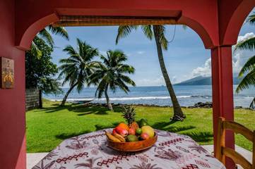 Gîte pour 6 personnes, avec vue dans Taravao