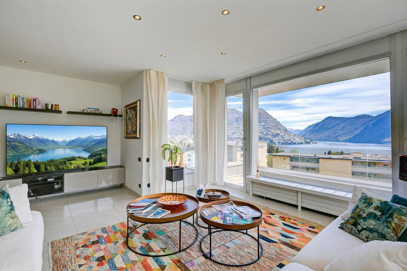 Appartement entier, Appartement de vacances pour 4 personnes avec vue sur le lac in Lugano, Lac de Lugano