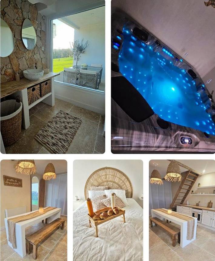 Location de vacances pour 4 personnes, avec balcon et jacuzzi à Samer