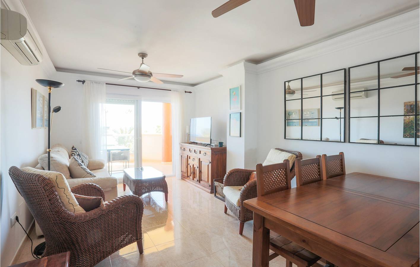 Entire holiday apartment, Poolside Terrace Apartment, Walk to Beach & Dining in Los Miradores del Puerto, San Javier