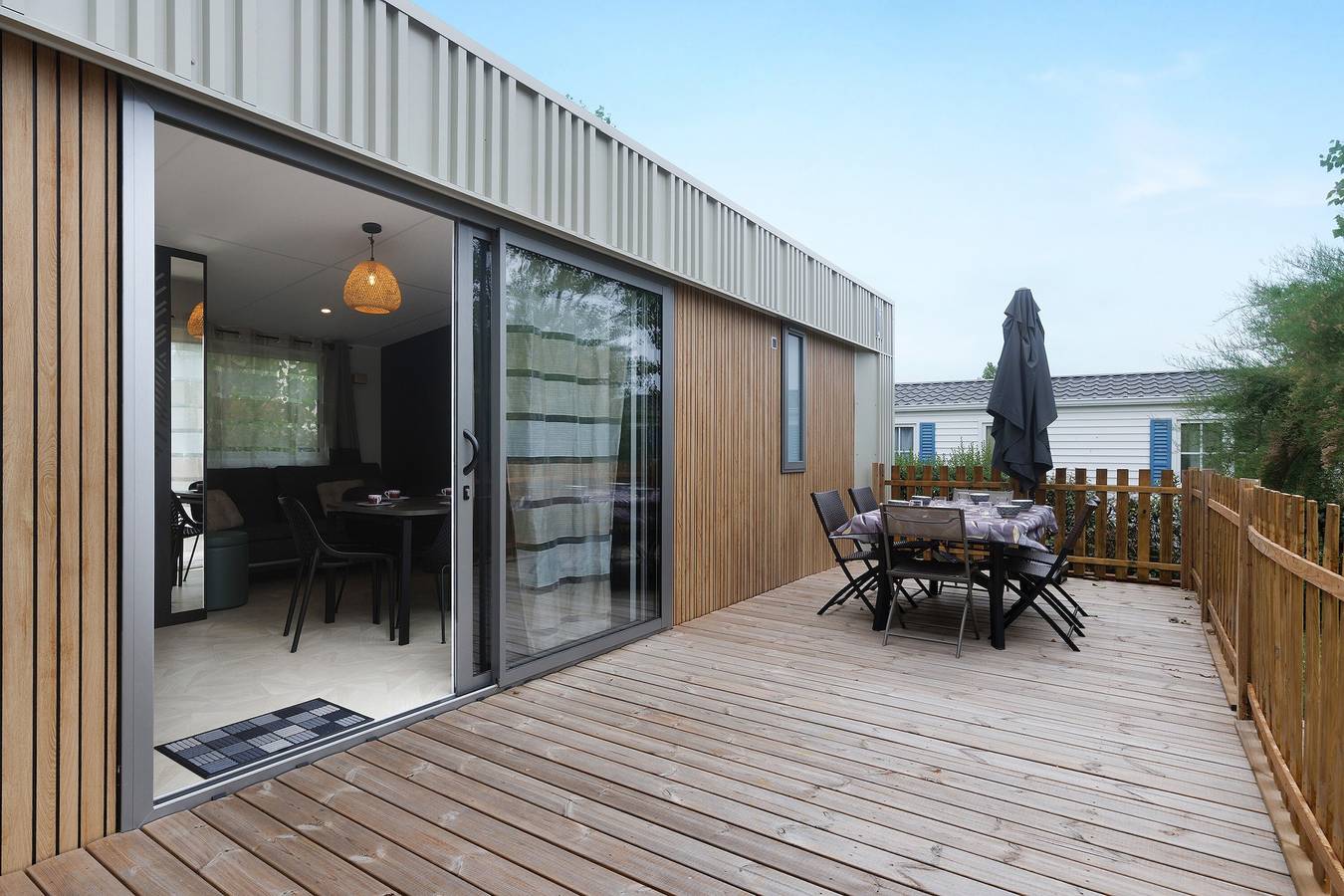 Cayola 20 – Moderner Mobilheim mit beheiztem, überdachtem Gemeinschaftspool in Château-d'Olonne, Les Sables-d'Olonne