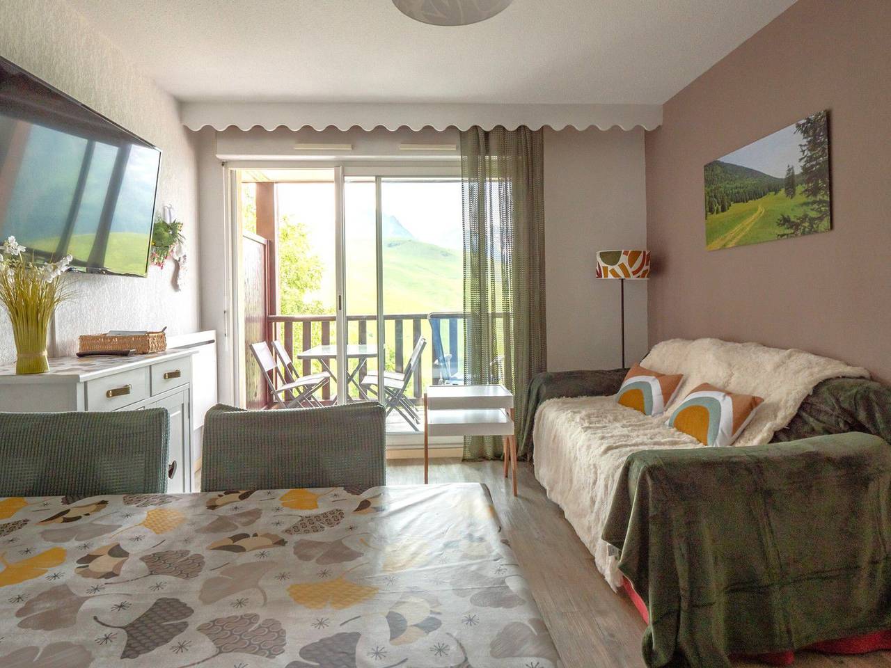 Ganze Wohnung, 2-Zimmer-Wohnung in Peyragudes, 6 Pers, Parkplatz in Peyragudes, Französische Pyrenäen