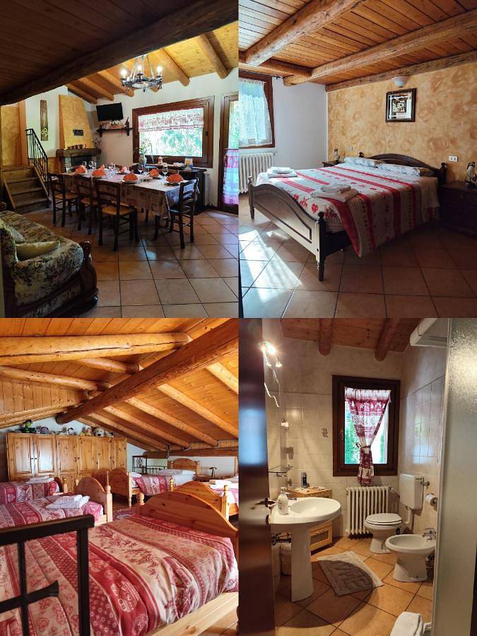 Gîte pour 6 personnes, avec vue et jardin, animaux acceptés à Temù
