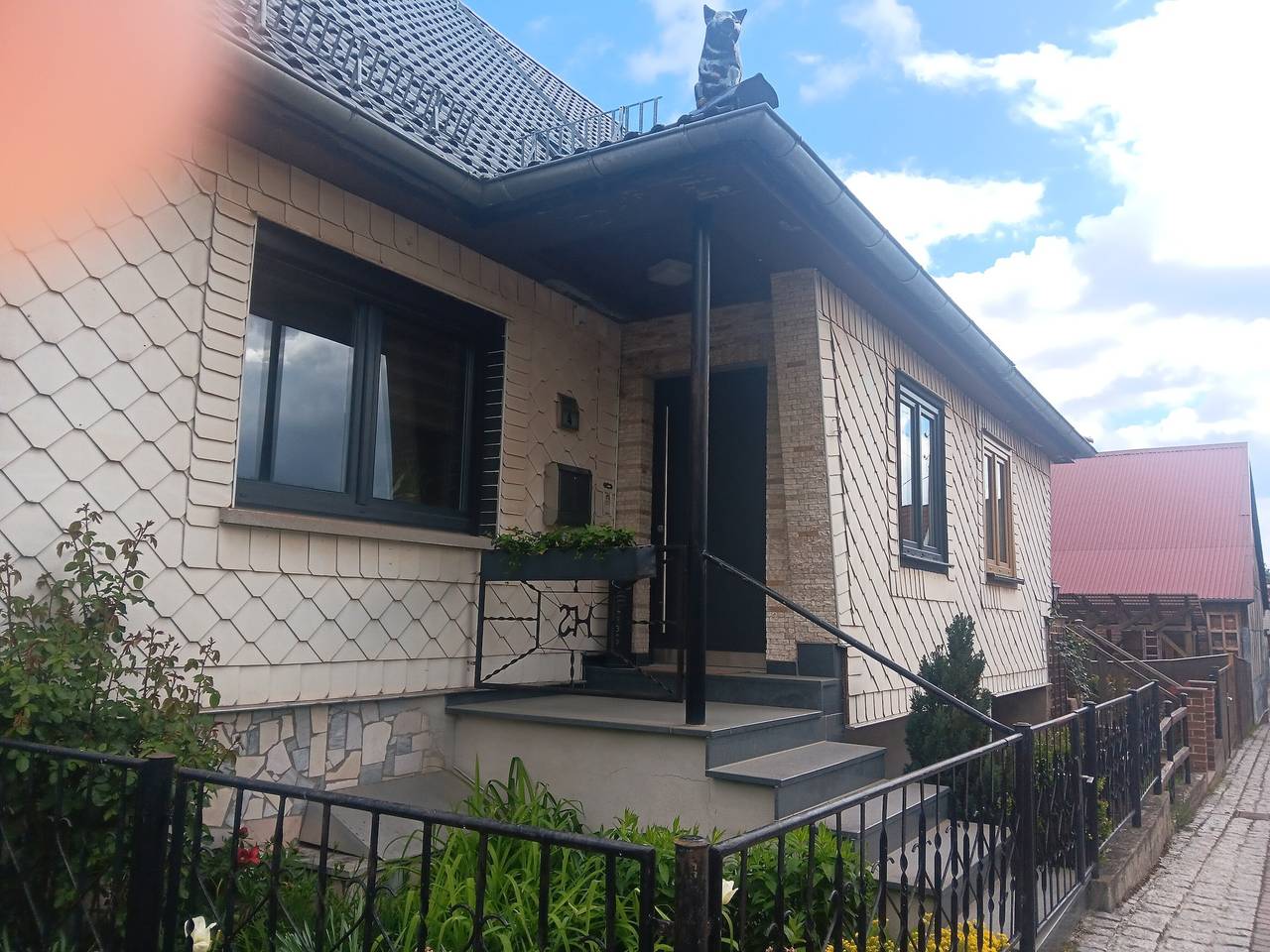 Maison de vacances 'Fewo Zum Huberts Schweinchen' avec vue sur la montagne et Wi-Fi in Frankenhain, Cœur de la Thuringe