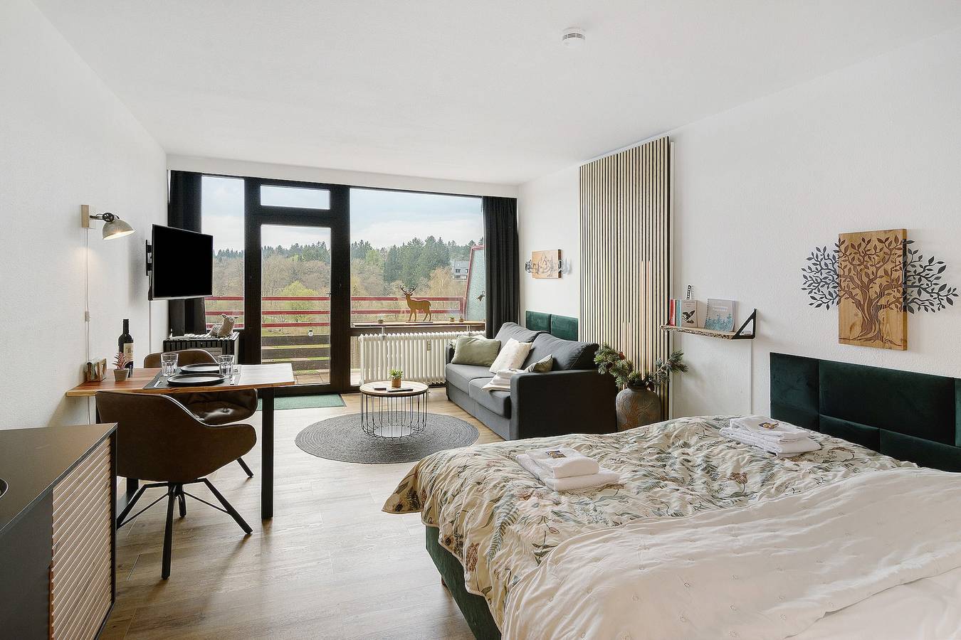Geheel appartement, Appartement 'Panoramablick Hahnenk' met Zeezicht, Wi-Fi en Airconditioning in Hahnenklee, Goslar
