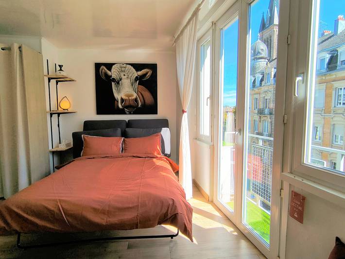 Apartamento entero, Estudio 'Studio rénové Centre Historique, 500m de la gare, quartier Steinbach' con balcón in Mulhouse, Región de Mulhouse