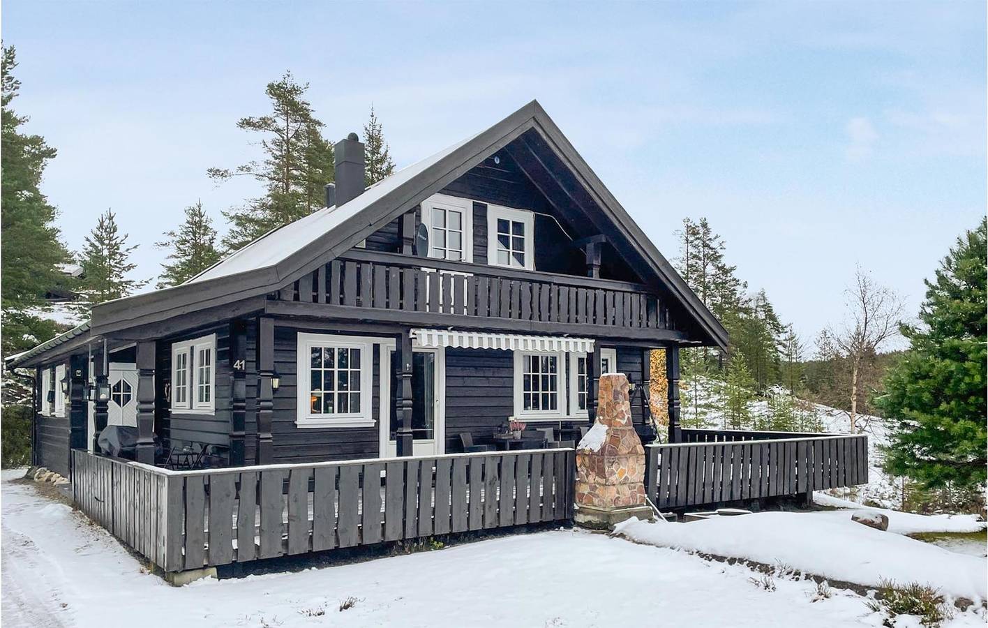 Ferienhaus für 7 Personen mit Terrasse in Nissedal