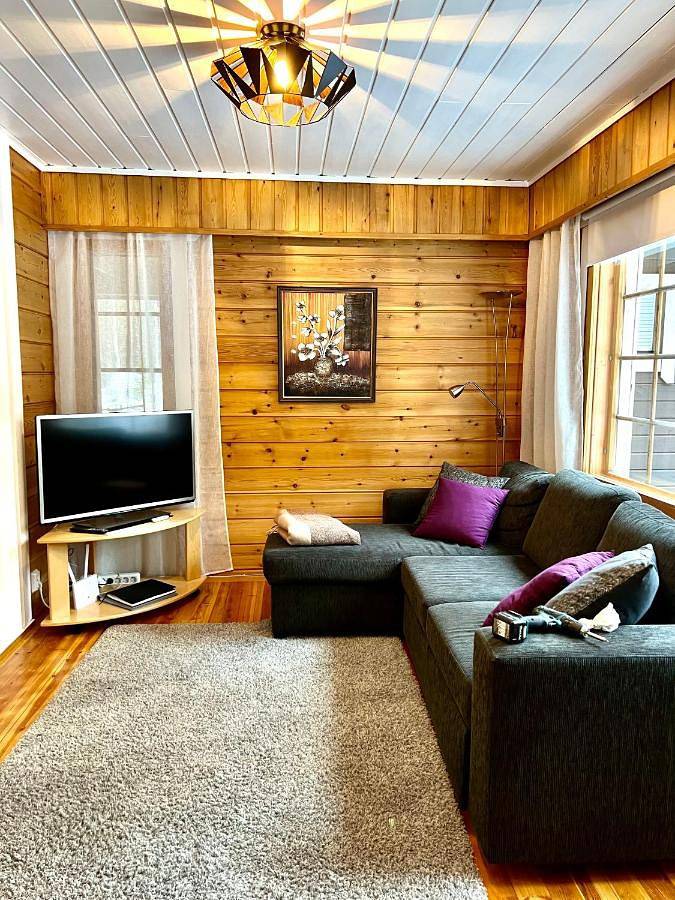 Ferienwohnung für 8 Personen, mit Terrasse und Sauna sowie Ausblick