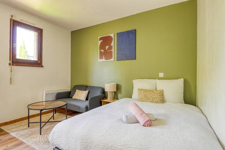 Ganze Wohnung, Ferienwohnung für 2 Personen mit Balkon in Toulouse, Umgebung Toulouse