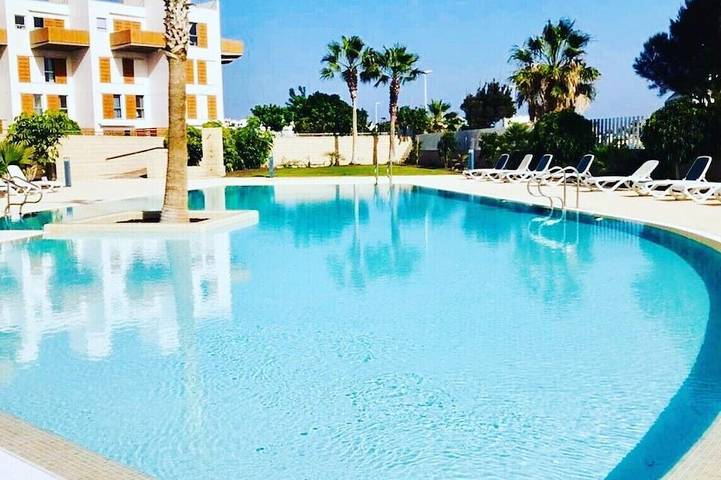 Gîte pour 4 personnes, avec piscine ainsi que balcon et jardin dans Los Martínez
