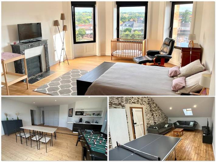 Gîte pour 11 personnes, avec Vue dans Beaupréau-en-Mauges