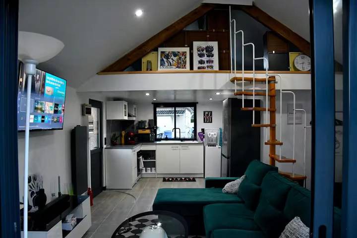 Maison de vacances pour 4 personnes, avec Terrasse ainsi que Jardin et Vue