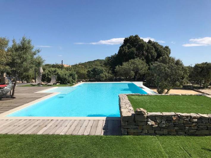 Maison de vacances pour 9 personnes, avec vue ainsi que piscine et jardin
