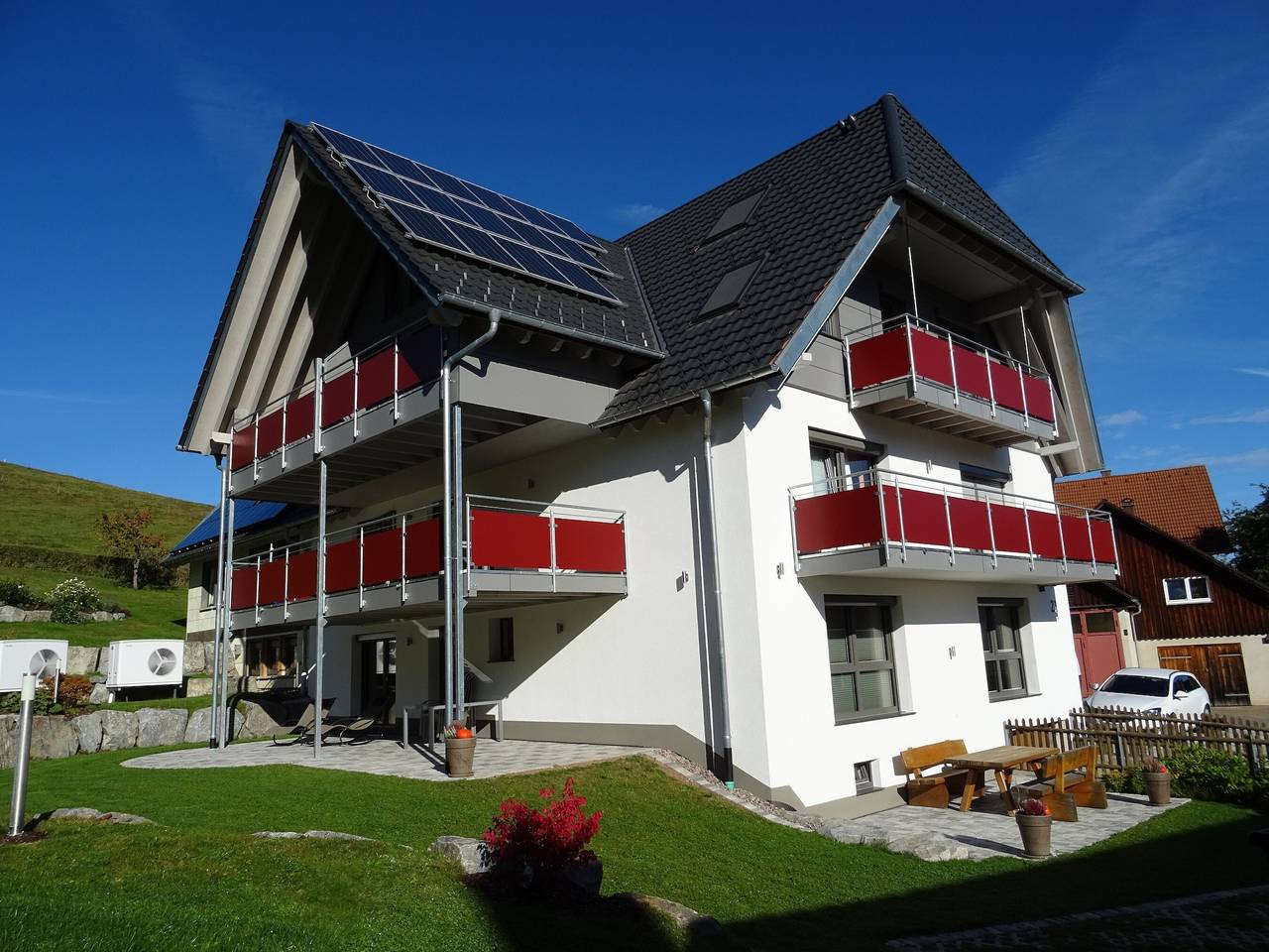Ganze Wohnung, Ferienwohnung 'Vogtshof' mit Gemeinschaftsgarten, Balkon und Wlan in Unterkirnach, Mittlerer Schwarzwald