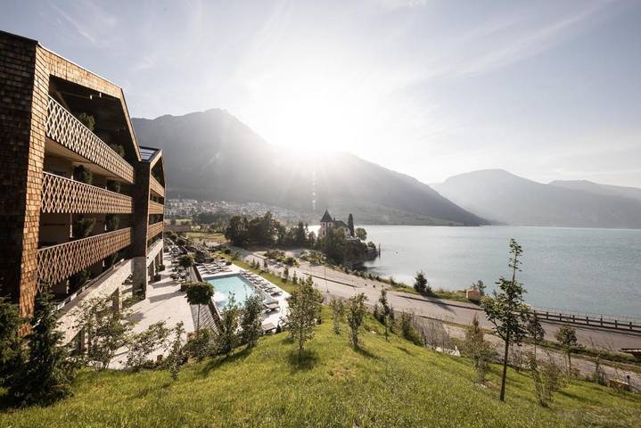Hotel für 3 Personen, mit Whirlpool und Terrasse sowie Garten und Kinderpool in Reschen