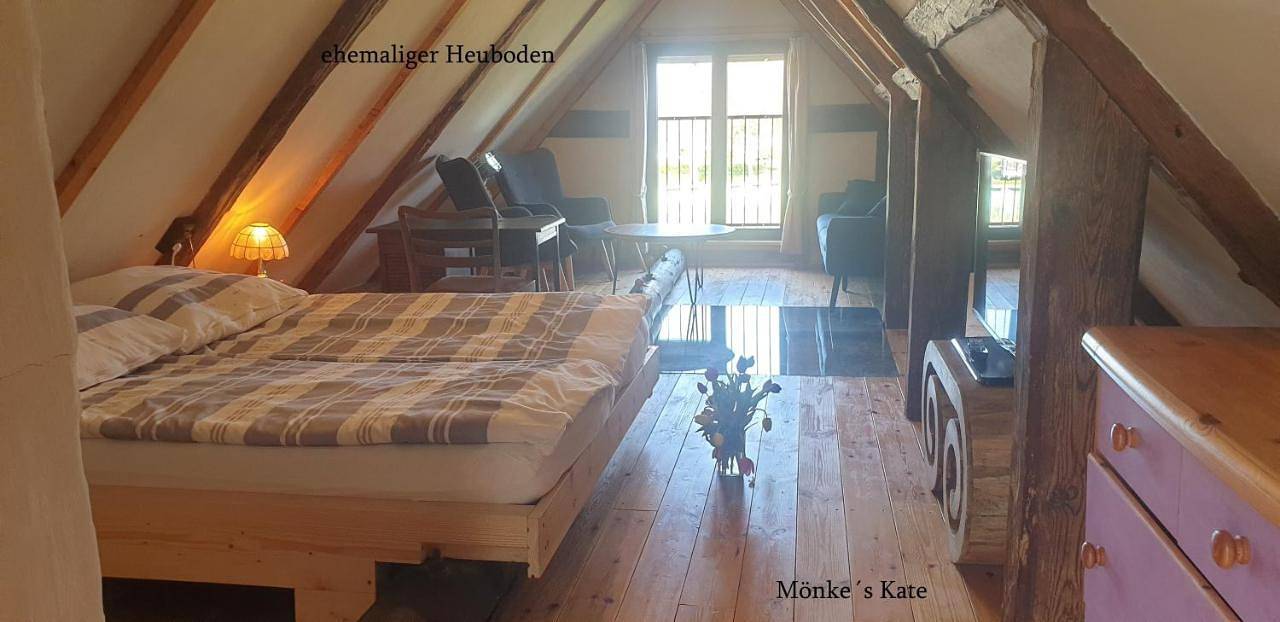 Mönkes Kate und Meer in Mönkebude, Vorpommern Greifswald