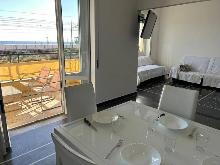 Ferienwohnung für 6 Personen, mit Balkon und Terrasse sowie Ausblick
