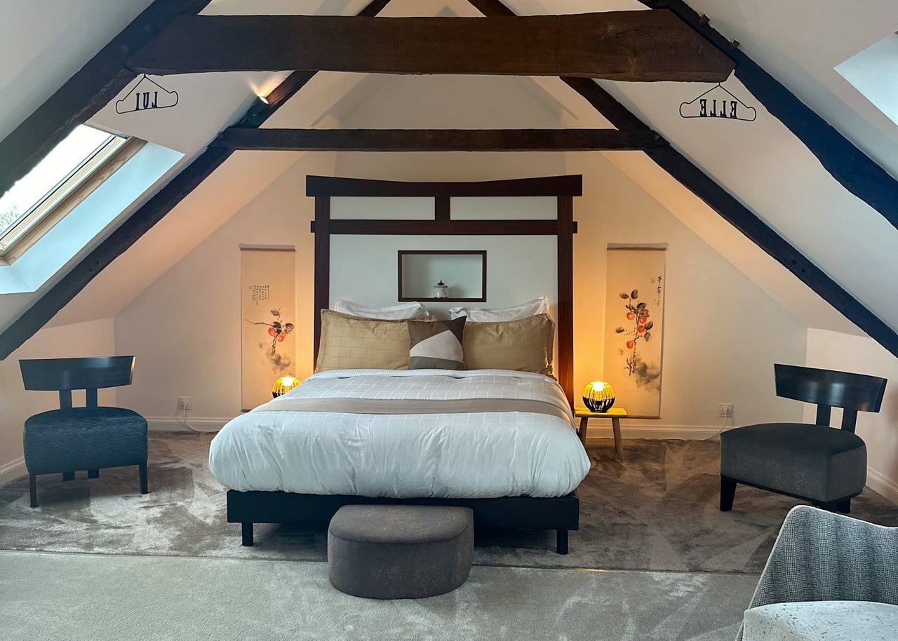 Chambres d'hôtes de charme, spa, massages, formules dîner - Chambre "horizons lointains" in Yvias, Côte de Goëlo