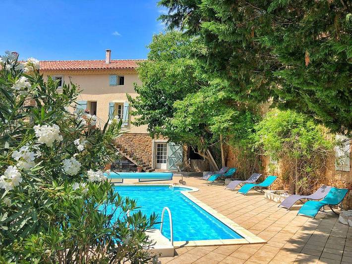 Location de vacances pour 13 personnes, avec piscine et jardin, animaux acceptés à Saint-André-de-Roquelongue - 3