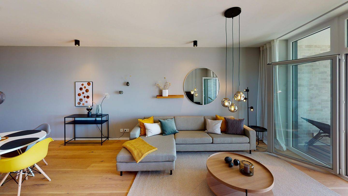 Appartement entier, Wunderschöne Neubau-Ferienwohnung mit eigener Sauna, Meerblick und E-Ladestation in Südstrand Pelzerhaken, Holstein de l'Est