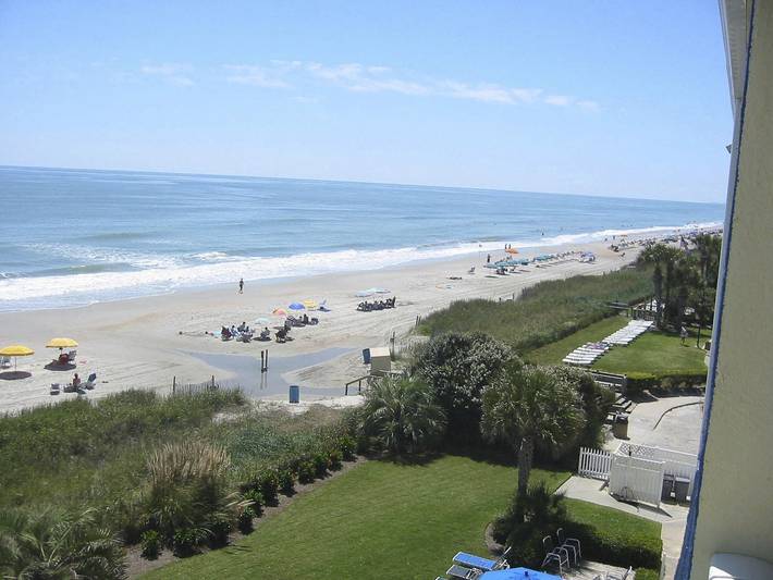 Vacation rental for 5 people, with pool and ocean view as well as balcony by Myrtle Beach