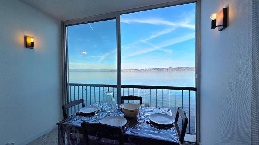 Appartement de vacances pour 4 personnes, avec vue ainsi que balcon et vue sur le lac
