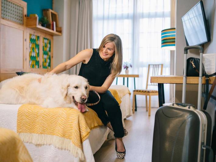 Hôtel pour 2 personnes, avec terrasse, animaux acceptés