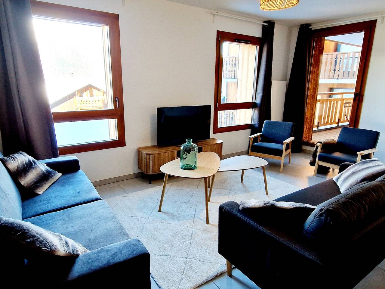 Ganze Wohnung, Neues 5-Zimmer-Apartment 20m von Pisten mit Doppelgarage in La Plagne, Aime-la-Plagne