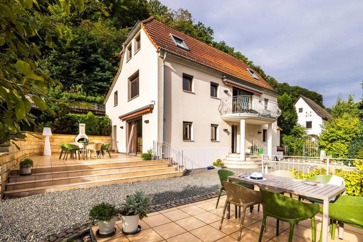 Ferienhaus für 11 Personen, mit Sauna und Ausblick sowie Garten in Pirna - 2