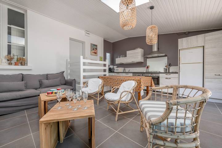 Appartement de vacances pour 6 personnes, avec jardin et terrasse