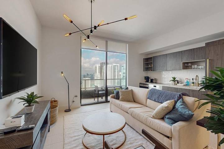 Loft voor 6 personen, with uitzicht and zwembad as well as sauna and balkon in Miami