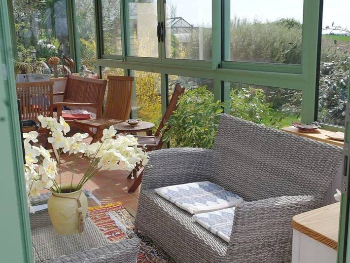 Location de vacances pour 8 personnes, avec vue et jardin, animaux acceptés dans Plage Ty An Quer Plonevez Porzay - 3