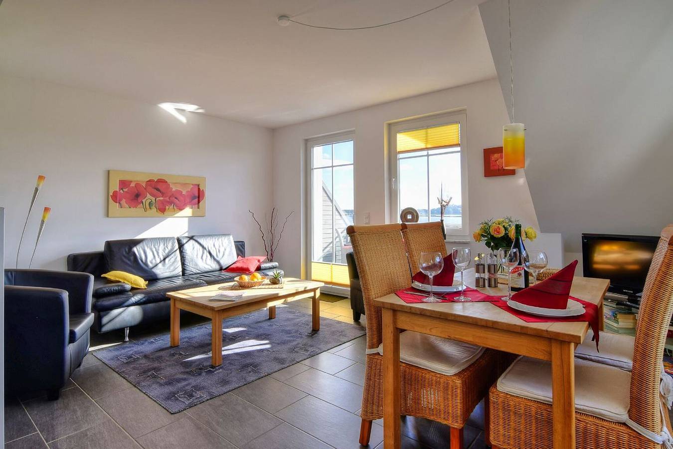 Ganze Wohnung, Schicke Ferienwohnung mit Meerblick - rügenreif Ferienwohnung Nr. 02 in Klein Zicker, Mönchgut