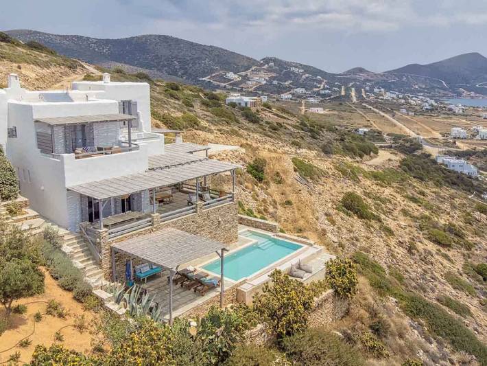 Villa pour 12 personnes, avec vue sur l’océan ainsi que jardin et piscine dans Antiparos - 4