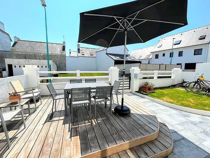 Location de vacances pour 6 personnes, avec jardin ainsi que sauna et terrasse, adapté aux familles dans Plage Lehan - 3