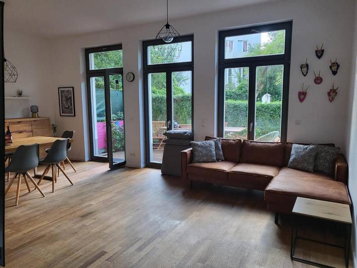 Ferienwohnung für 5 Personen, mit Garten
