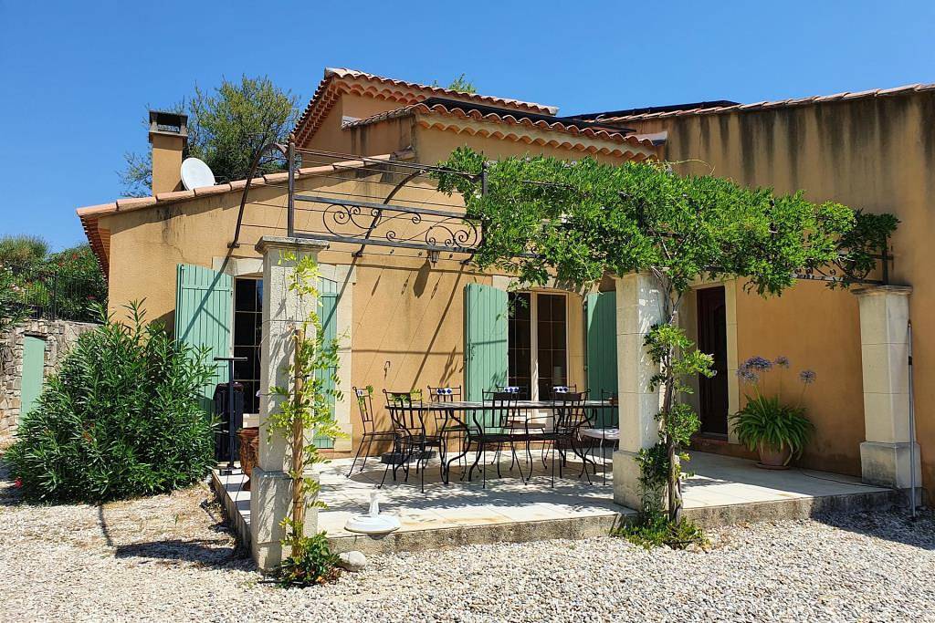 Ferienhaus mit Pool und Blick bei Vaison-la-Romaine in Villedieu, Vaucluse