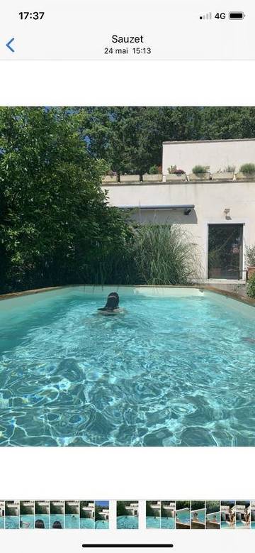Gîte pour 4 personnes, avec jacuzzi et piscine ainsi que sauna et jardin à Sauzet