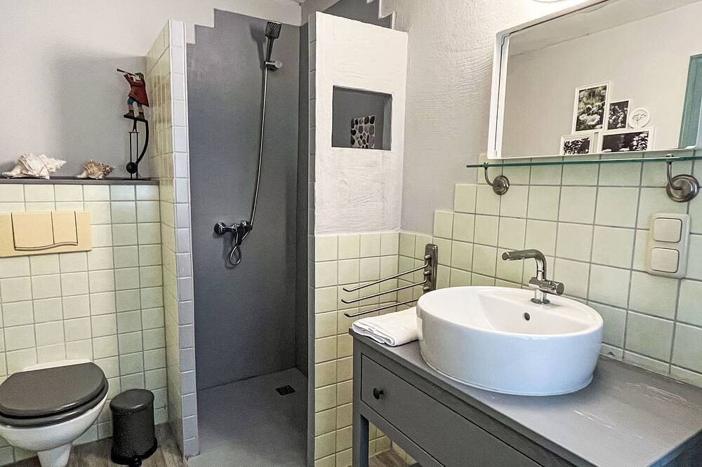 Reetgedecktes Ferienhaus Seelchen in Mölschow, Usedomer Norden