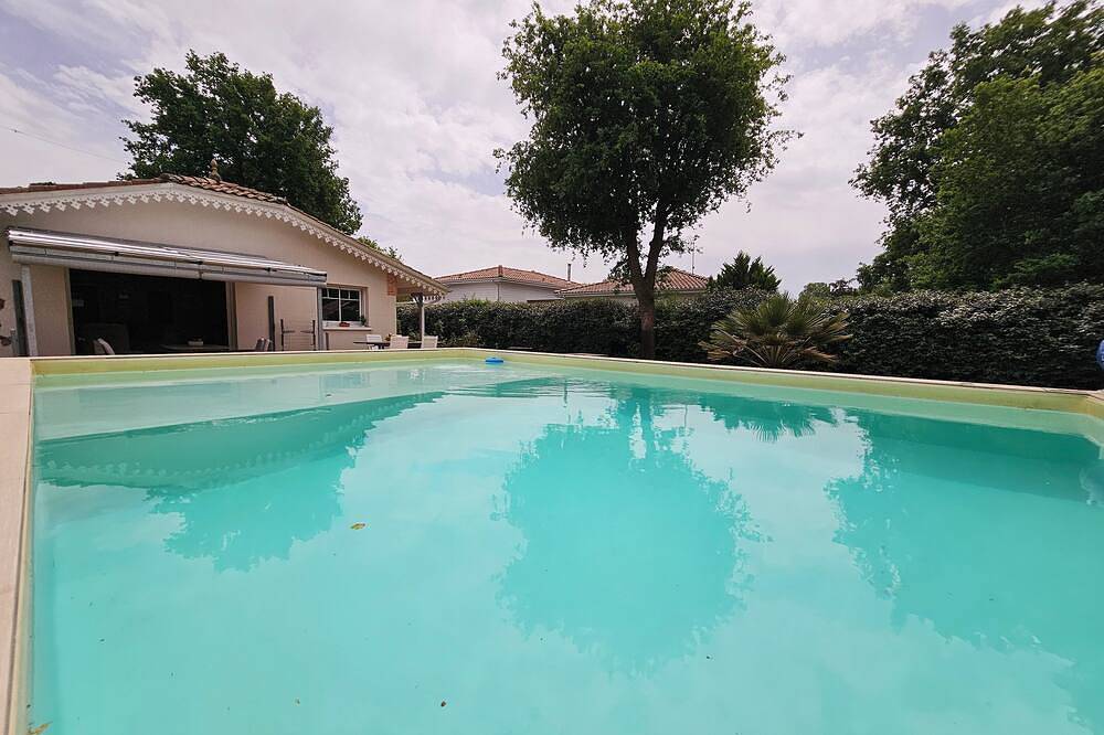 Villa 6 people with pool garden tt comfort 4ch, 2 bathrooms 800m basin and Trade in Lanton, Arcachon region
