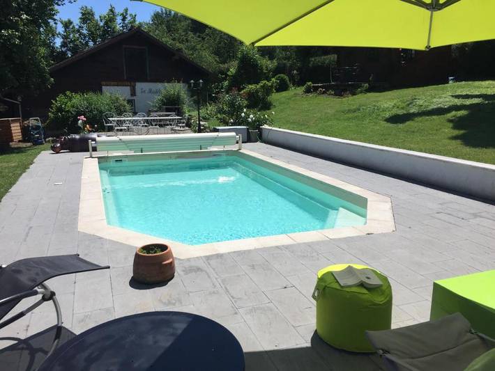 Cottage pour 8 personnes, avec jardin et vue ainsi que piscine et sauna dans Mortzwiller