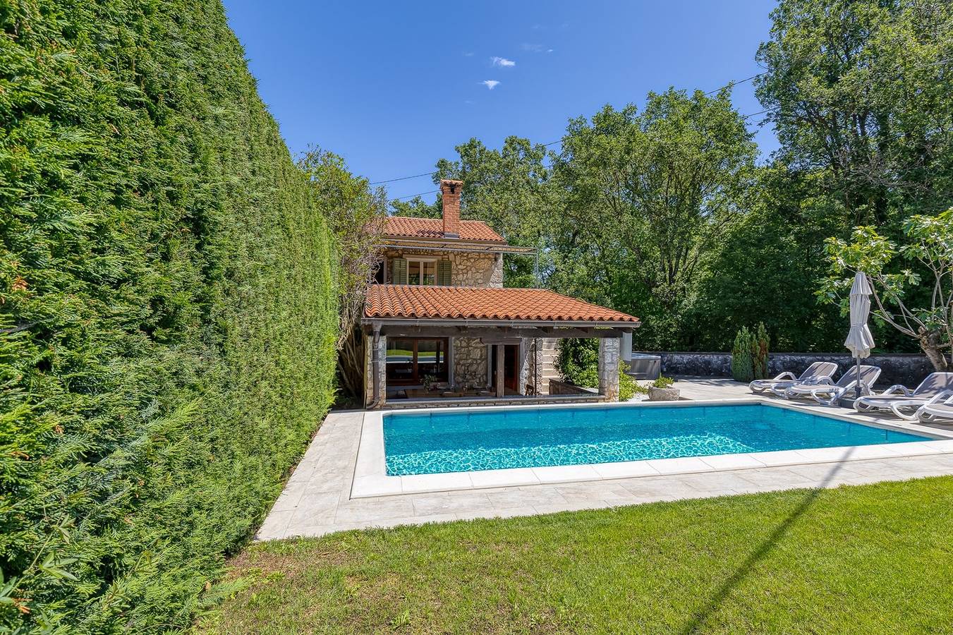 Ferienhaus Mlin mit privatem Pool in Dobrinj, Krk