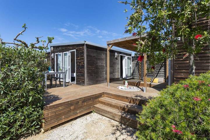 Mobil home pour 7 personnes, avec jardin ainsi que piscine et terrasse, adapté aux familles à Portiragnes - 3