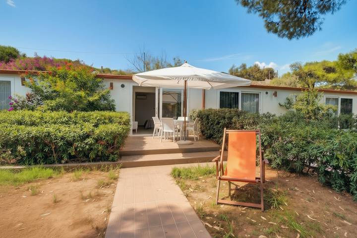 Appartamento per 4 persone, con giardino, adatto a famiglie con bambini in Scialmarino