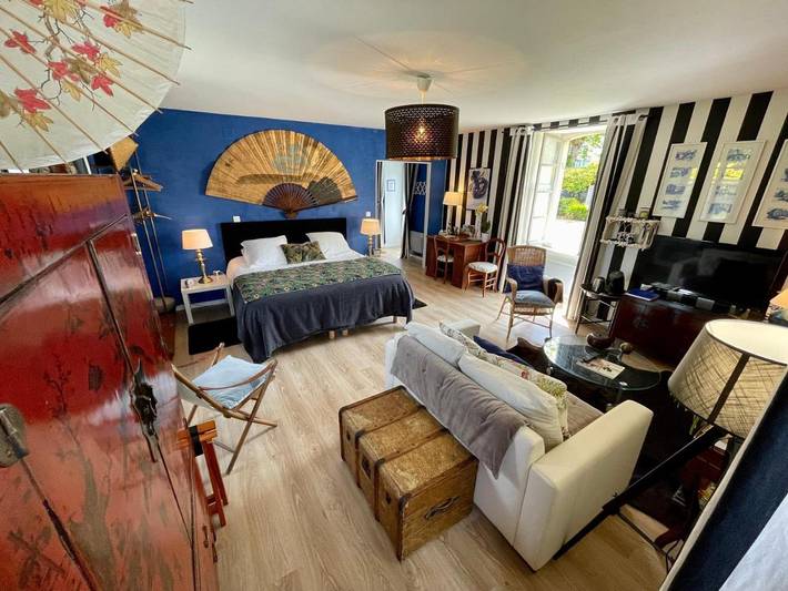Chambre d’hôte pour 2 personnes, avec vue et jardin